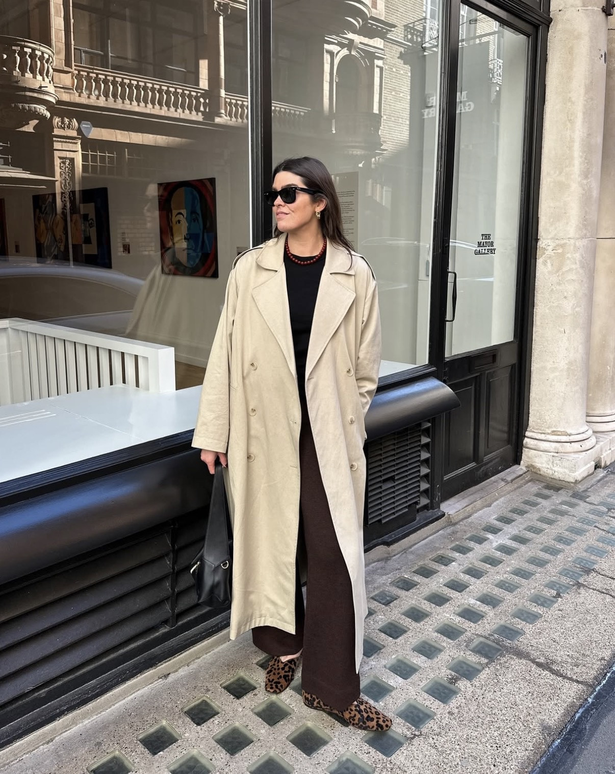 It’s trench season baby - with Donni flannel chocolate brown trousers, Toteme leopard print ballet flats and my Loewe puzzle bag

#LTKstyletip #LTKspring