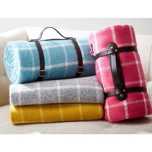 Tweedmill Wool Checkered Throw | Jonathan Adler