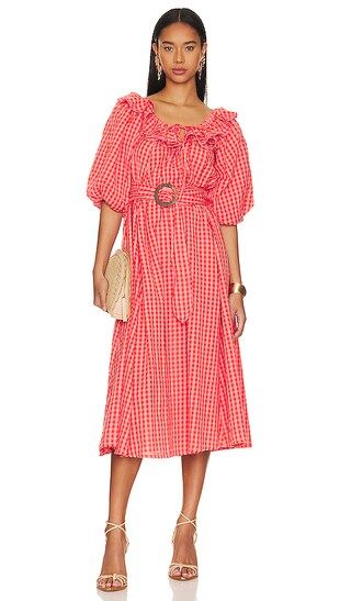 Strawberry Fields Midi Dress in Strawberry | Revolve Clothing (Global)