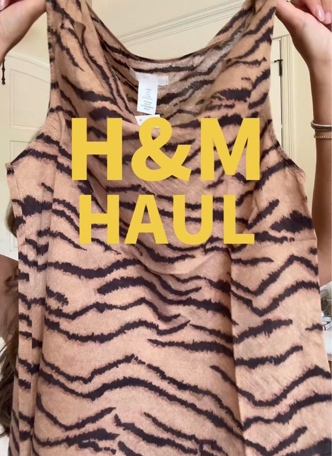 H&M fall finds! Tiger print top for LSU game day , brown purse, matching striped set, pink graphic tee, vintage sweatshirt