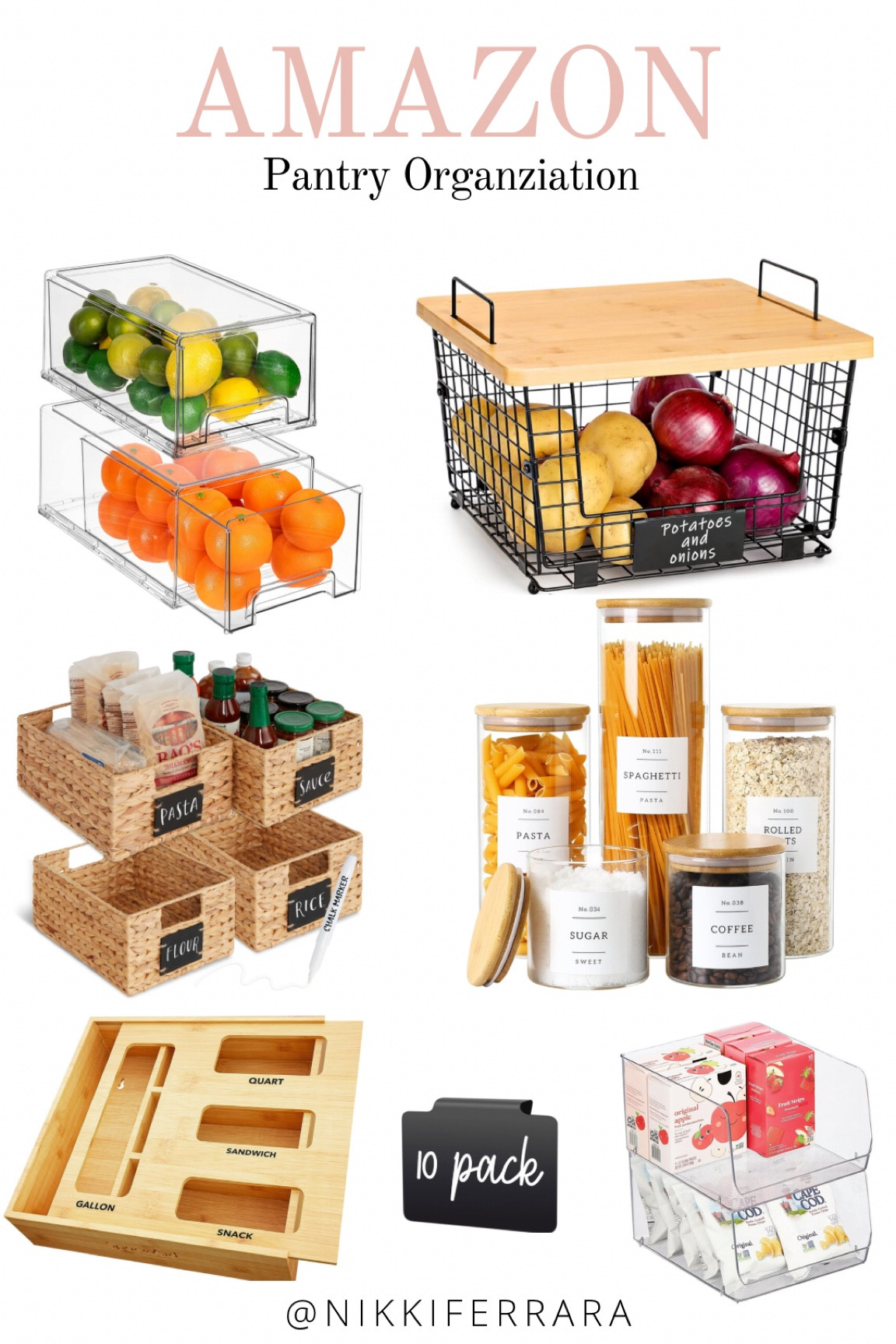 AMAZON PANTRY ORGANIZATION🥫🍑🍊🥕🥐🧅

Home organization, home edit, Junk drawer, pantry storage, junk drawer organization, organization, kitchen organization, storage, pantry storage, cabinet organization, under the sink organization, bathroom organization, bathroom storage, shelf deciders, clear storage bins, clear stackable storage, wire baskets, closet storage, black wire basket, black wire basket with labels, pantry labels, bamboo drawer organizer, drawer organizer, medicine cabinet organization, junk, organize, home edit, lazy Susan, refrigerator organization, pantry organization, mail organization, bills organization, tools organization, pen organization, desk storage, desk organization, linen closet storage, can baskets, Amazon baskets, target baskets, shelf dividers, LTK home 

#LTKfamily #LTKkids #LTKhome