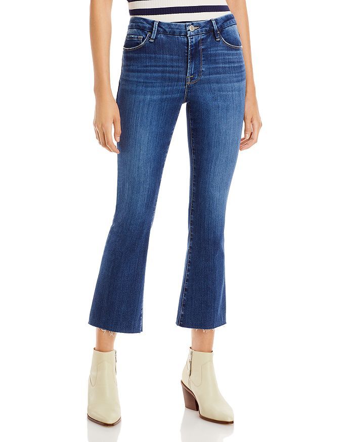 Le Cropped Mini Mid Rise Bootcut Jeans in Lupine | Bloomingdale's (US)