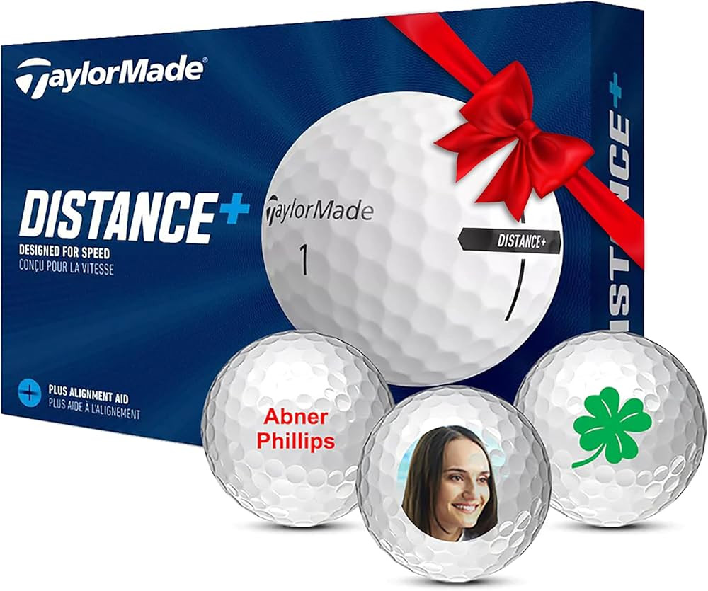 Taylormade Distance + Logo Golf Balls, Personalized Golf Balls, Custom Golf Balls | Amazon (US)