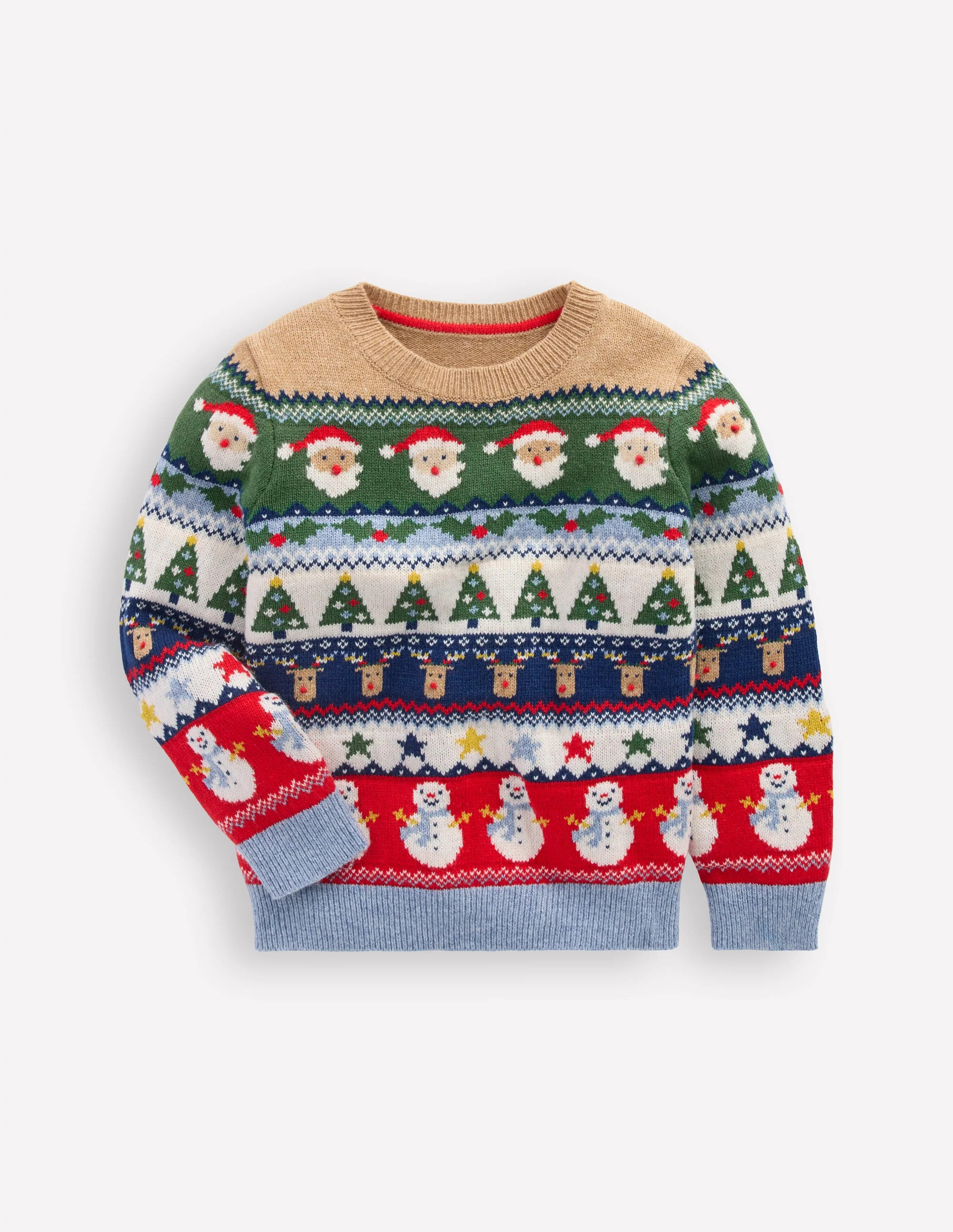Fair Isle Jumper-Multi Christmas Fairisle | Boden (US)