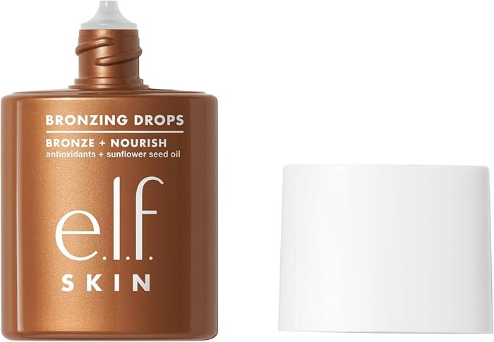 e.l.f. SKIN Bronzing Drops, Liquid Bronzer For Face & Skin, Vegan & Cruelty-Free, Creates A Sun-K... | Amazon (US)