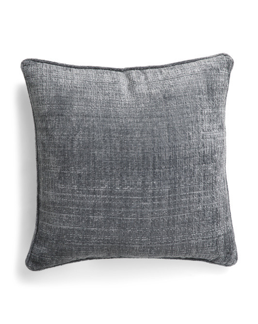 24x24 Woven Heavy Chenille Pillow With Welt Texture | TJ Maxx