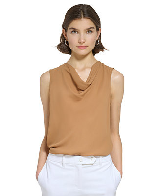 Women's Cowlneck Sleeveless Blouse | Macys (US)