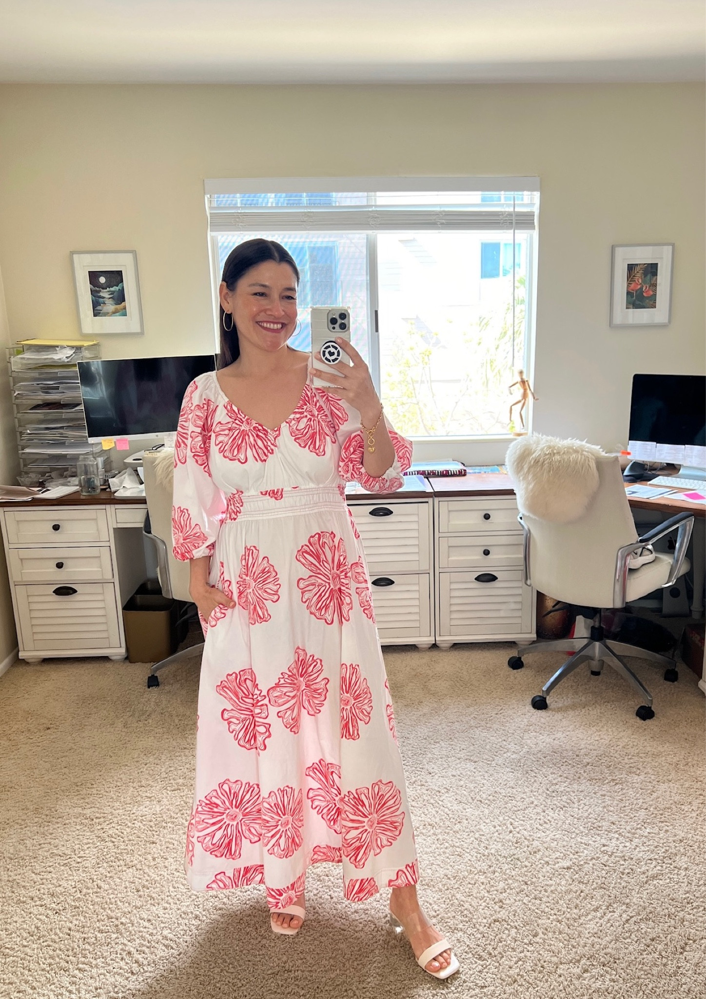 Summer dress: Marie Oliver Ava Dress (size small) paired with Journee Collection sandals (size 8), Julie Vos hoop earrings, and Julie Vos bracelet 

#LTKFindsUnder100 #LTKShoeCrush

#LTKsalealert #LTKSeasonal #LTKstyletip