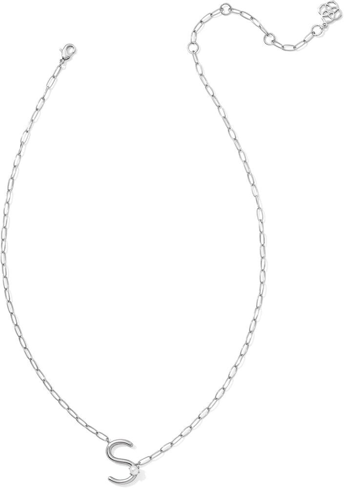 Kendra Scott Womens Pearl Letter S Short Pendant Necklace Gold White Pearl One Size | Amazon (US)