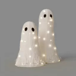 2ct Halloween LED 3D Lit Twinkling Gauze Ghosts - Hyde and EEK! Boutique\u2122 | Target