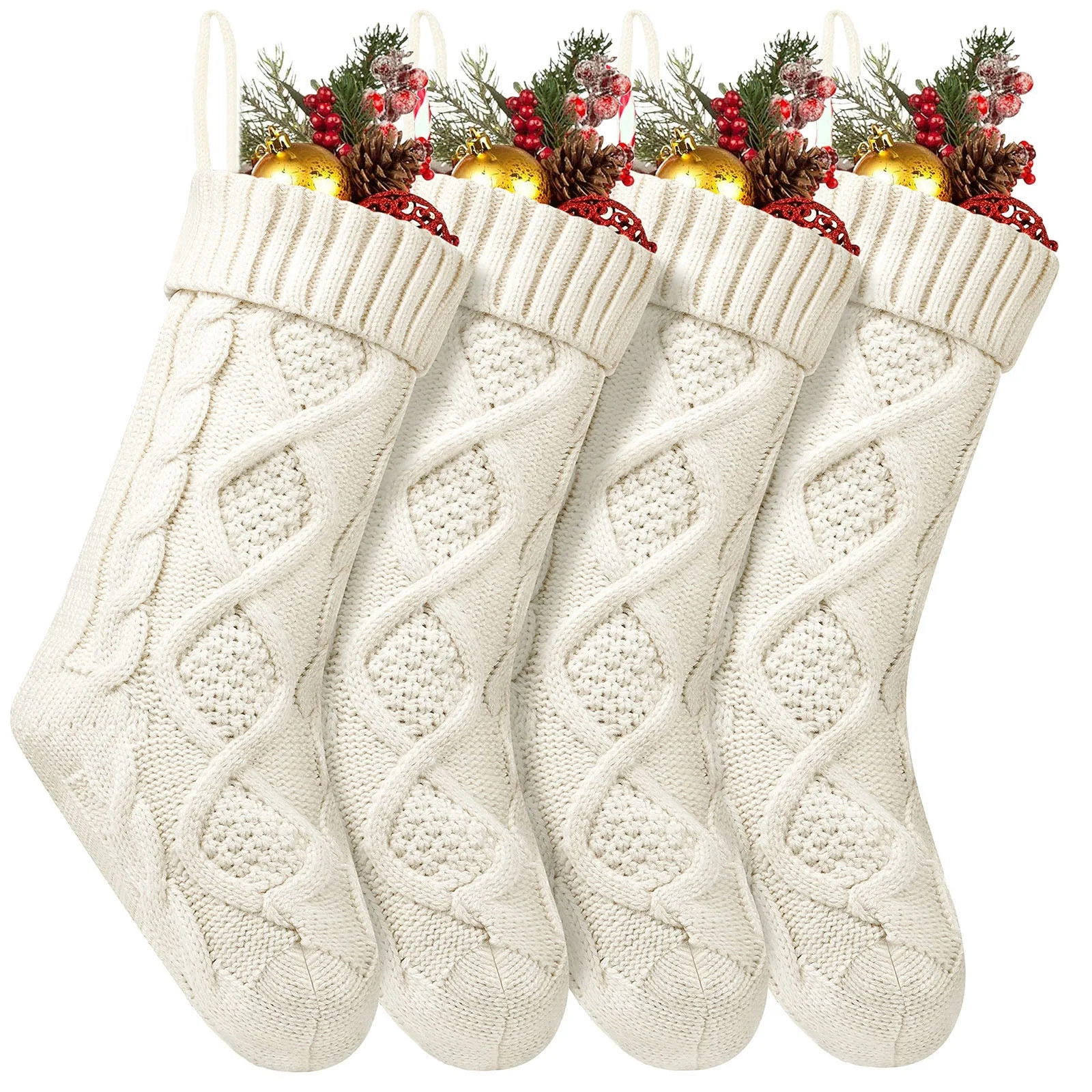Ploknplq Womens Socks Filler Sack Decoration Sock Knitting Christmas Stockings Personalized Gift ... | Walmart (US)