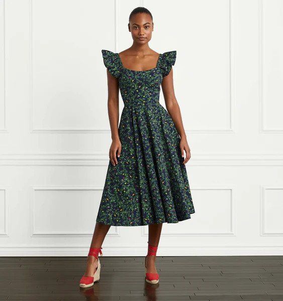 The Daphne Dress - Midnight Garden Cotton | Hill House Home