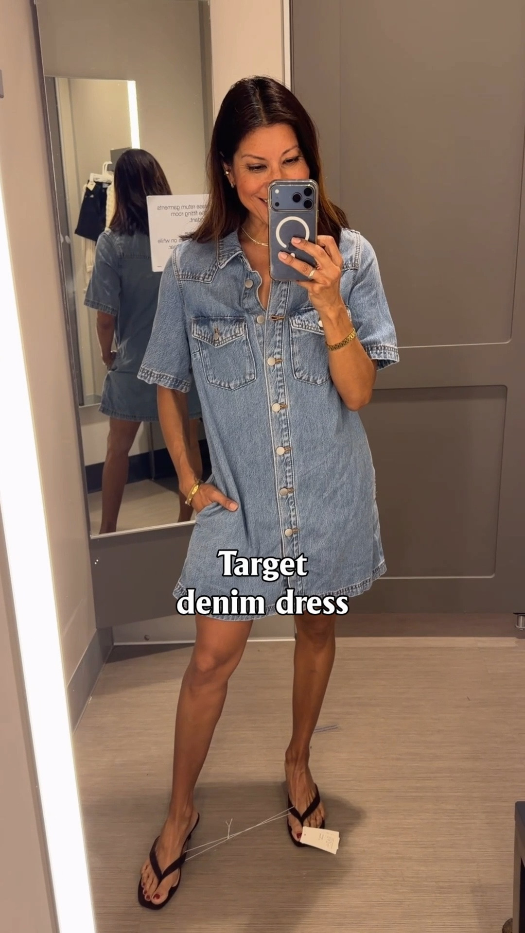 This @Target denim dress would be perfect for travel or a quick weekend dress to toss on 

Wearing xs

#LTKTravel #LTKPetite #LTKSeasonal