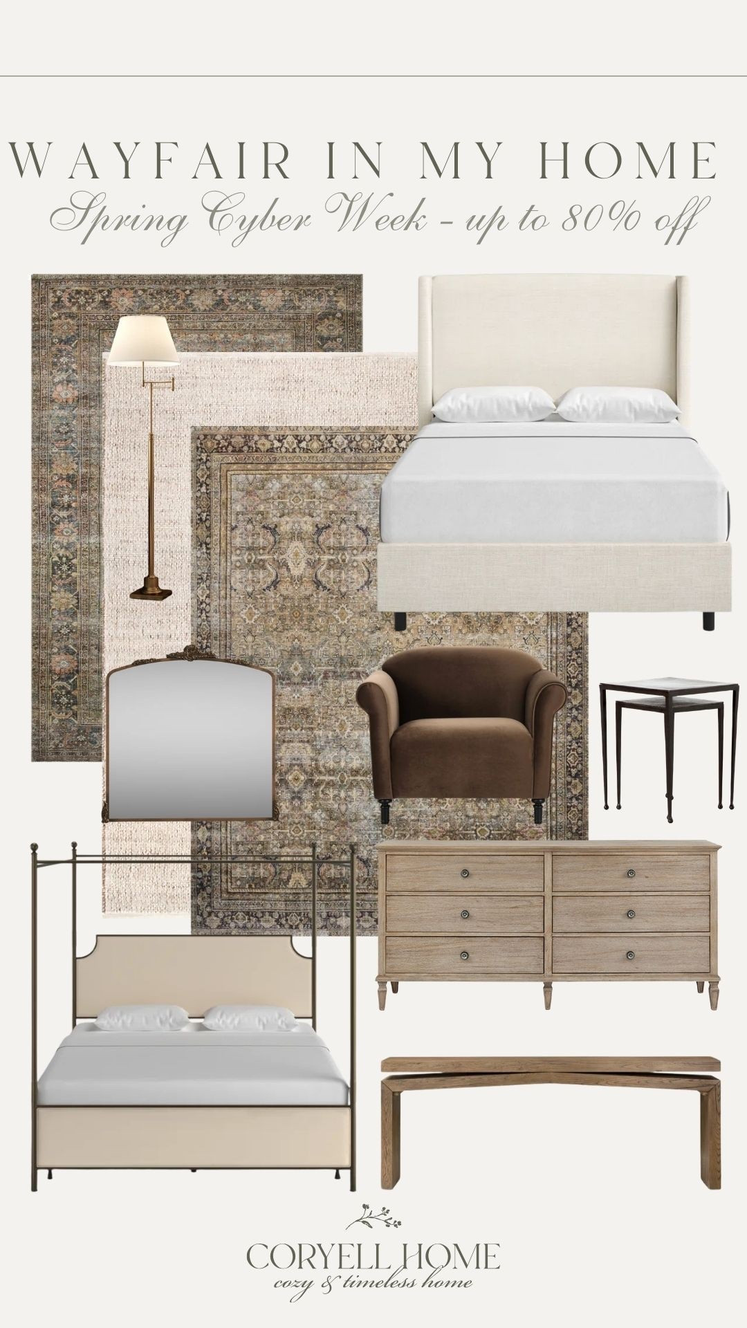 Wayfair’s Spring Cyber Week begins March 19th - 23rd with up to 80% off bestsellers in our home plus sitewide free shipping! 👏🏻 Always my first stop for those splurge worthy investment type pieces for the best deals! They make it so simple to shop and find what you need by having something for every style, no matter your budget! 

@Wayfair #wayfair #wayfairpartner #ad