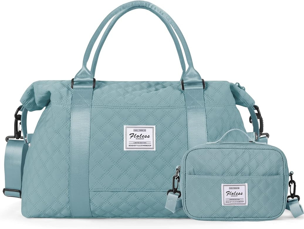 HYC00 Travel Duffel Bag, Sports Tote Gym Bag, Shoulder Weekender Overnight Bag for Women | Amazon (US)