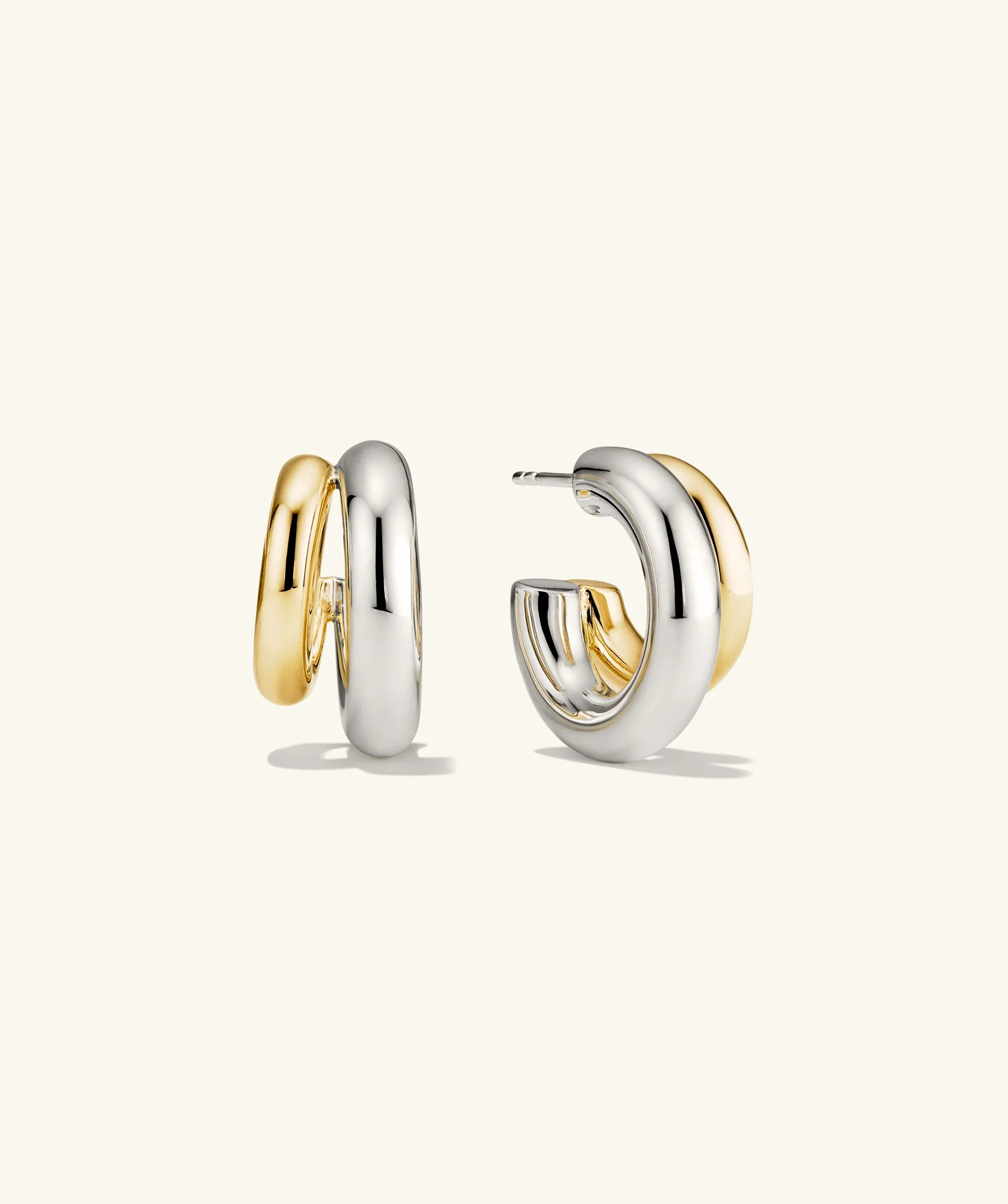 Gemini Double Hoops | Mejuri Fine Crew