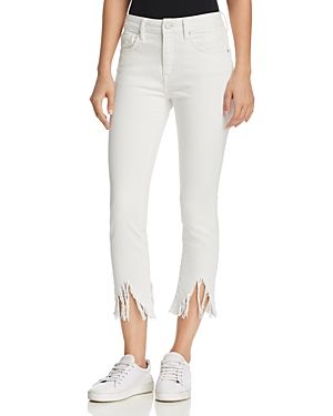 Mavi Tess High Rise Skinny Fringe Jeans in White Fringe Vintage | Bloomingdale's (US)