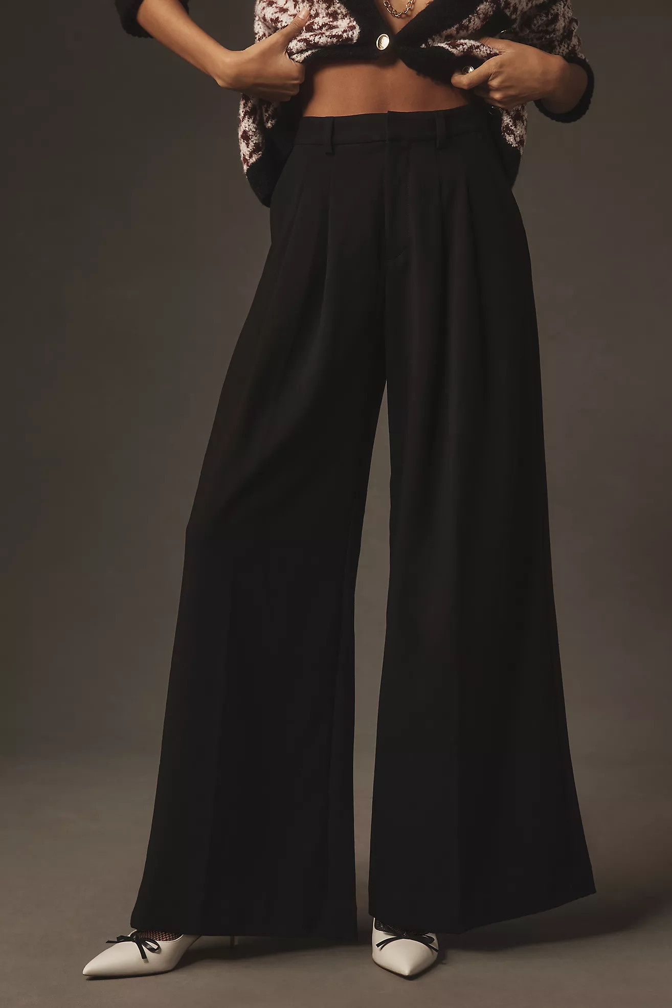 The Avery Pleated Wide-Leg Trousers | Anthropologie (US)