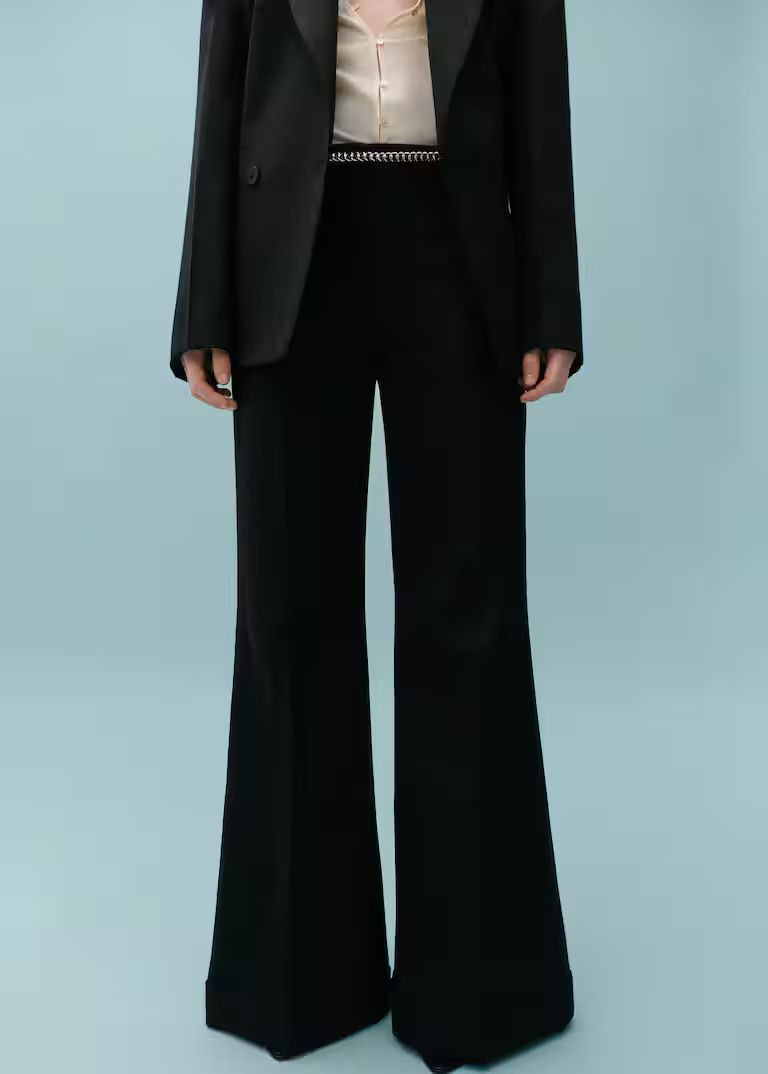 Wool-blend suit pants -  Women | Mango USA | MANGO (US)