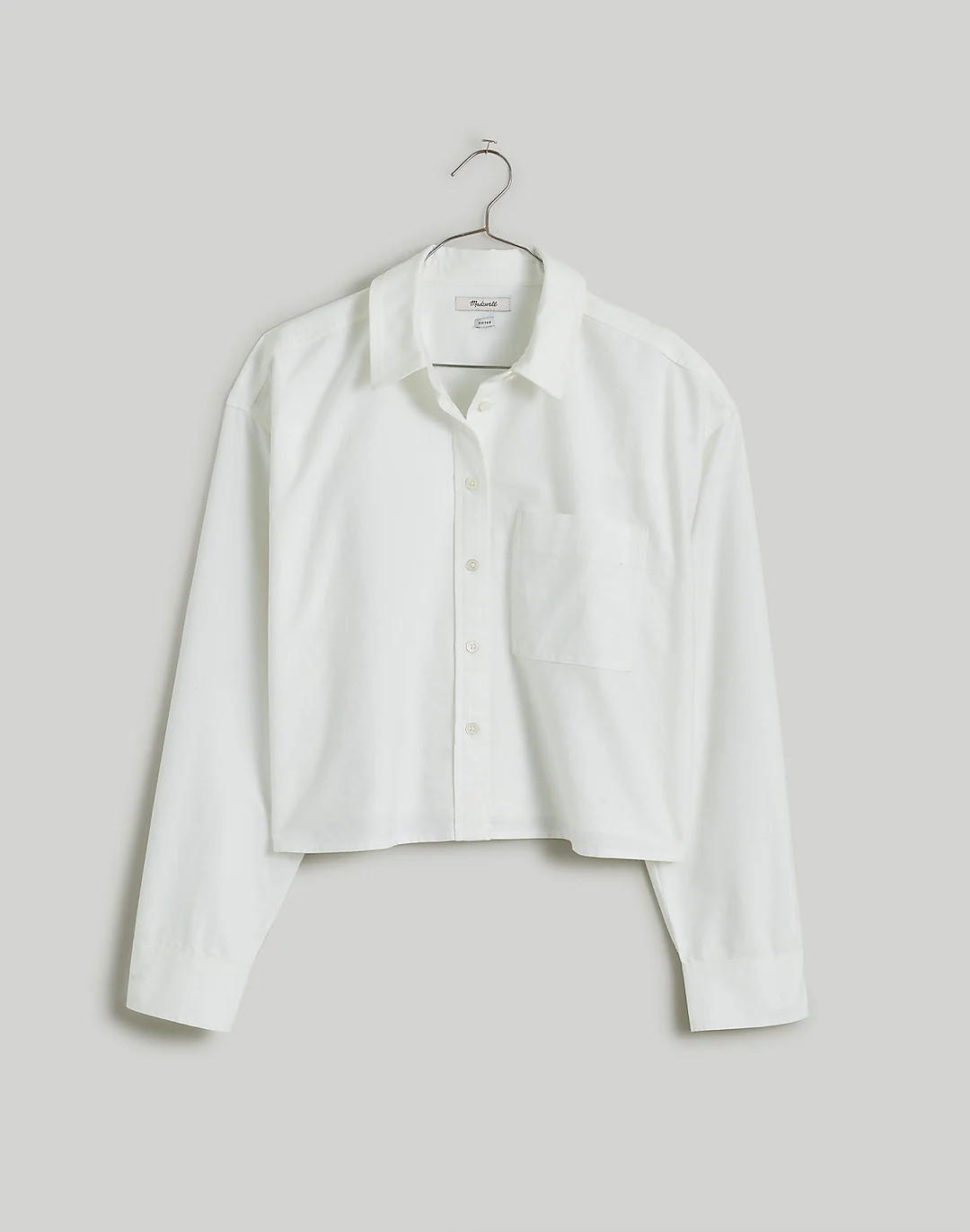 The Signature Oxford Crop Shirt | Madewell
