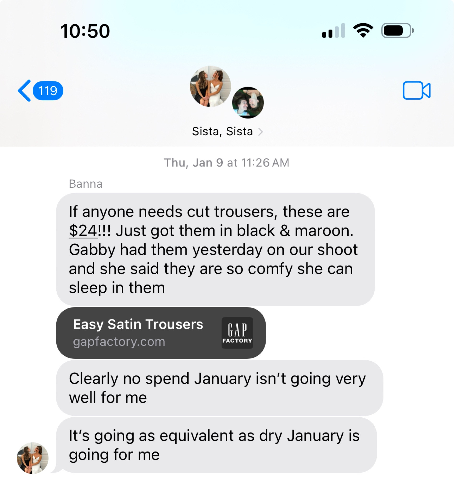 texts from the sister group chat #LMAMS

#LTKStyleTip #LTKFindsUnder50 #LTKSaleAlert
