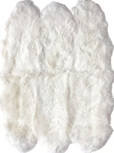 Natural Natural Sexto Pelt Sheepskin 4' x 5' 3" Area Rug | Rugs USA