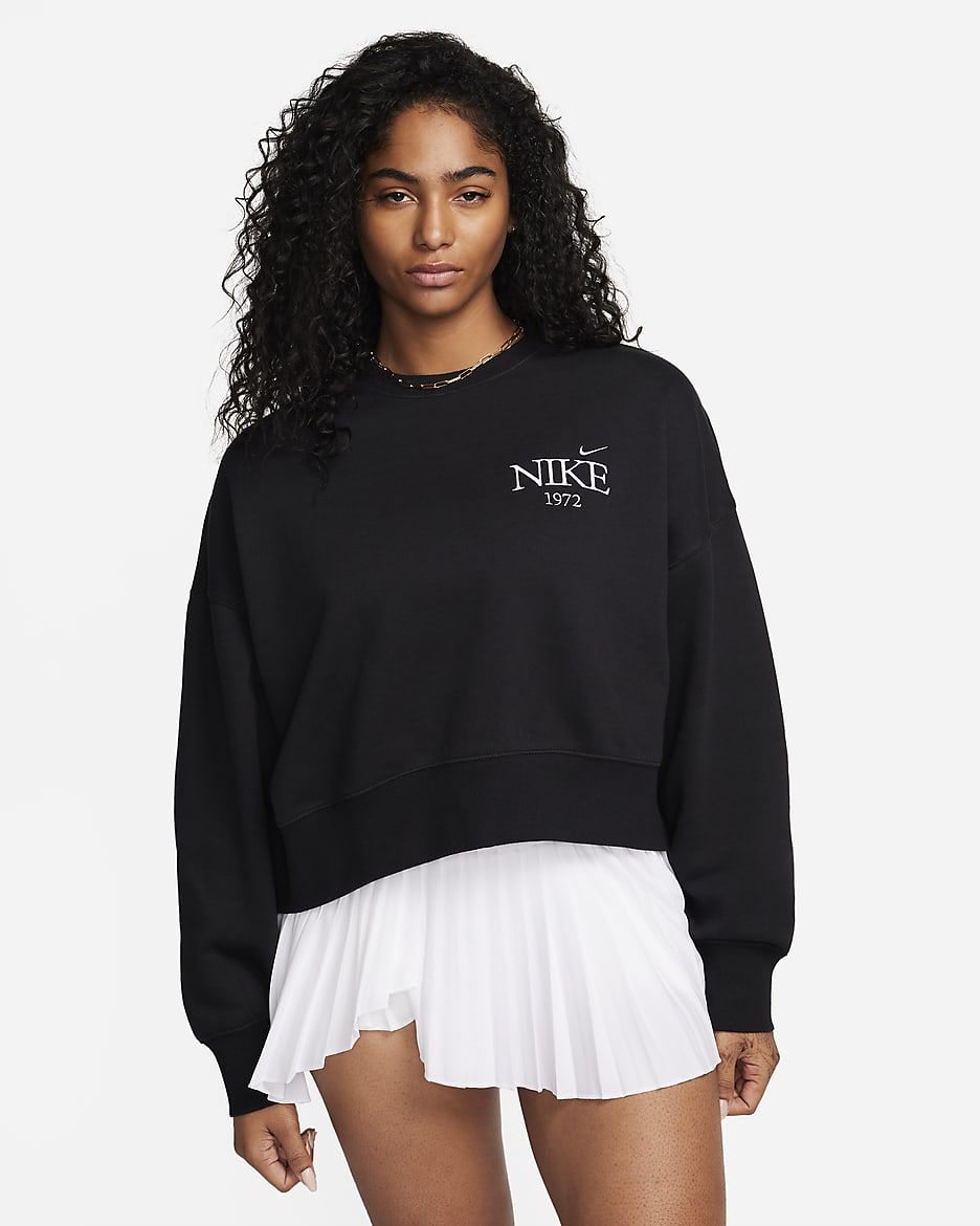 Women's Oversized Cropped Crew-Neck Sweatshirt | Nike (US)