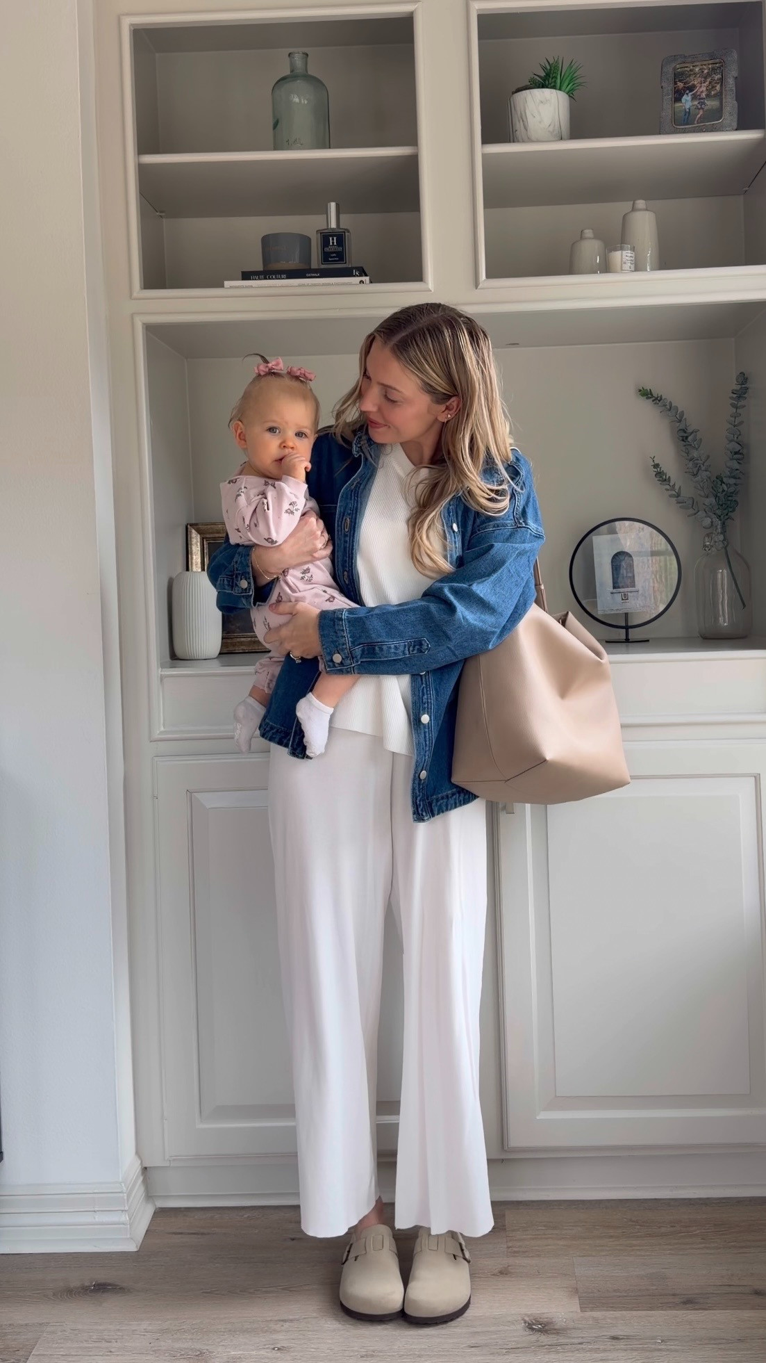 One of my favorite matching sets that have carried me throughout all motherhood! Bought pre-pregnancy and still loving it while nursing! S in denim shirt + M in set and sports bra tank wearing under. 
 

 #LTKootd #LTKmomlife #LTKBaby