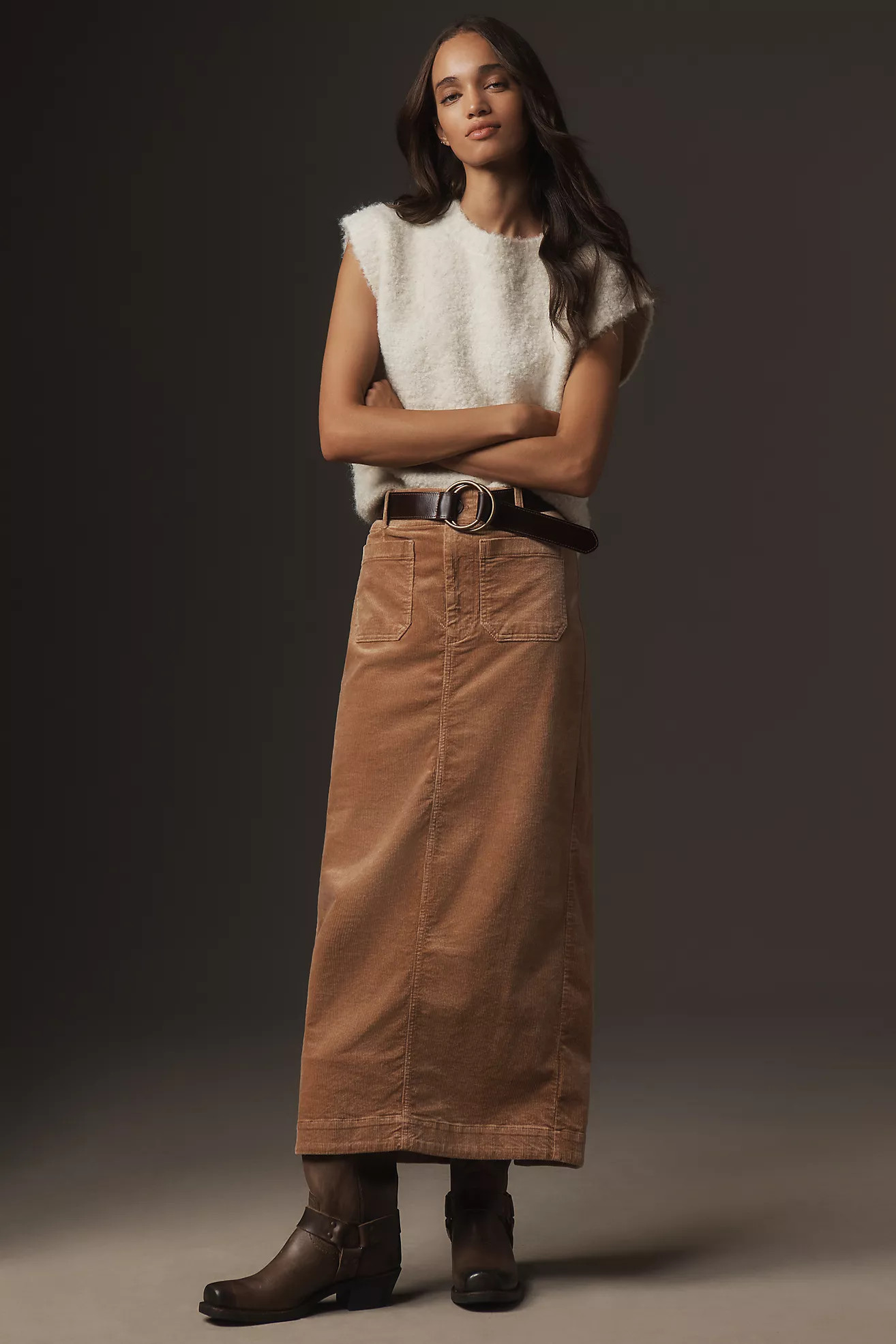 The Colette Corduroy Maxi Skirt by Maeve | Anthropologie (US)