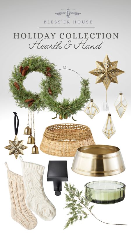 Target hearth and hand by Magnolia holiday collection, tree collar, tree skirt, stockings, new arrivals, wreath, front porch wreath 



#LTKHoliday #LTKSeasonal #LTKhome