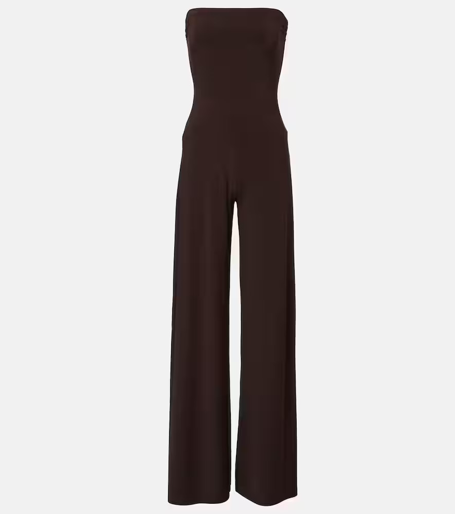 Norma Kamali Strapless jersey jumpsuit | Mytheresa (INTL)