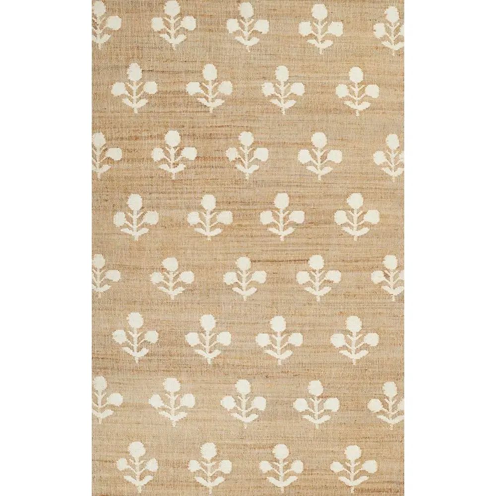 Erin Gates by Momeni Orchard Bloom Natural Hand Woven Wool and Jute Area Rug 9' X 12' | Chairish