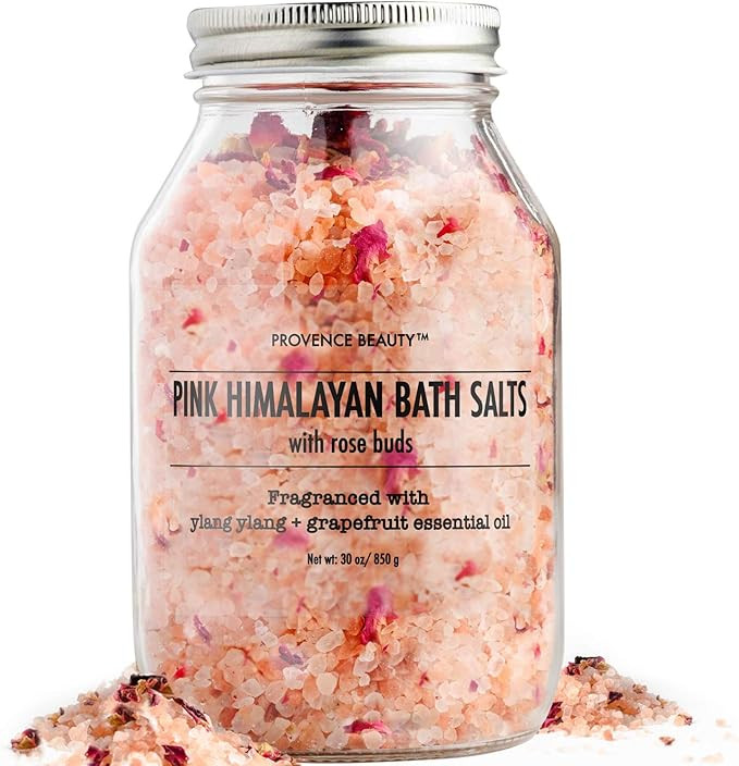 Pink Himalayan Bath Salt with Rose Petals - 100% Natural Aromatherapy and Relaxation - Ylang Ylan... | Amazon (US)