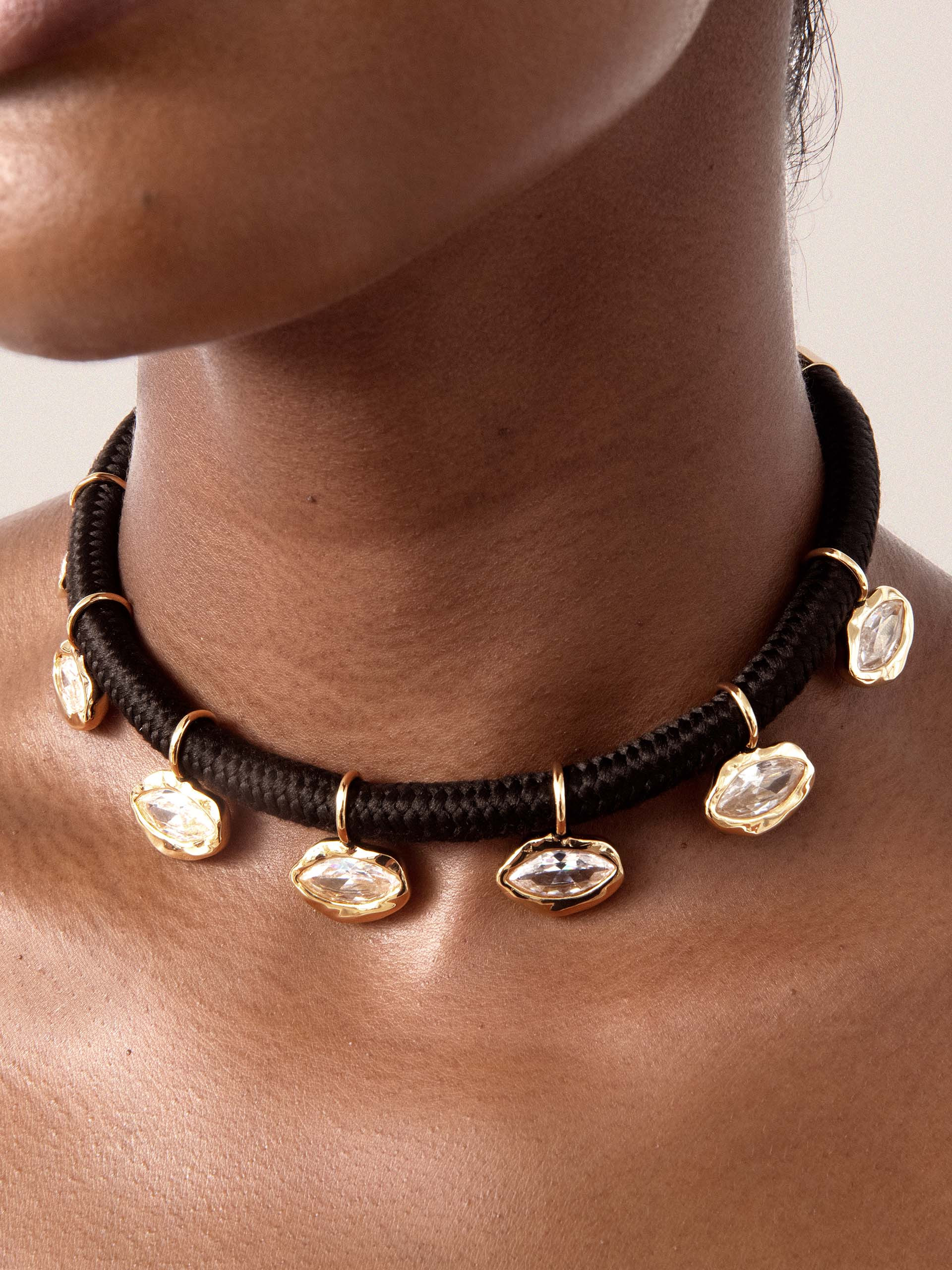 Midnight Luxe Crystal Choker | Ettika