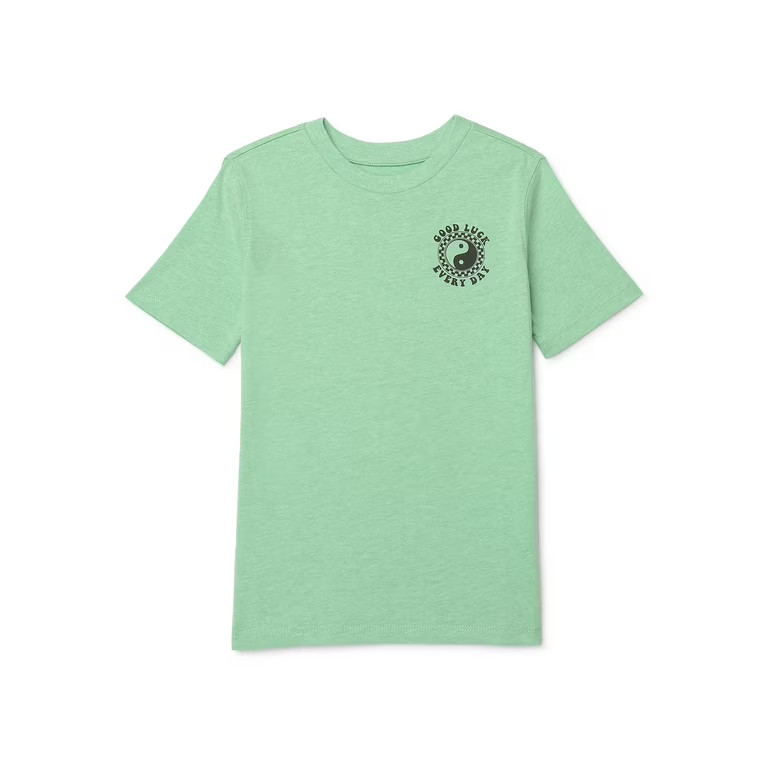 365 Kids from Garanimals Boys Mix and Match Front and Back Graphic Tee, Sizes 4-10 | Walmart (US)