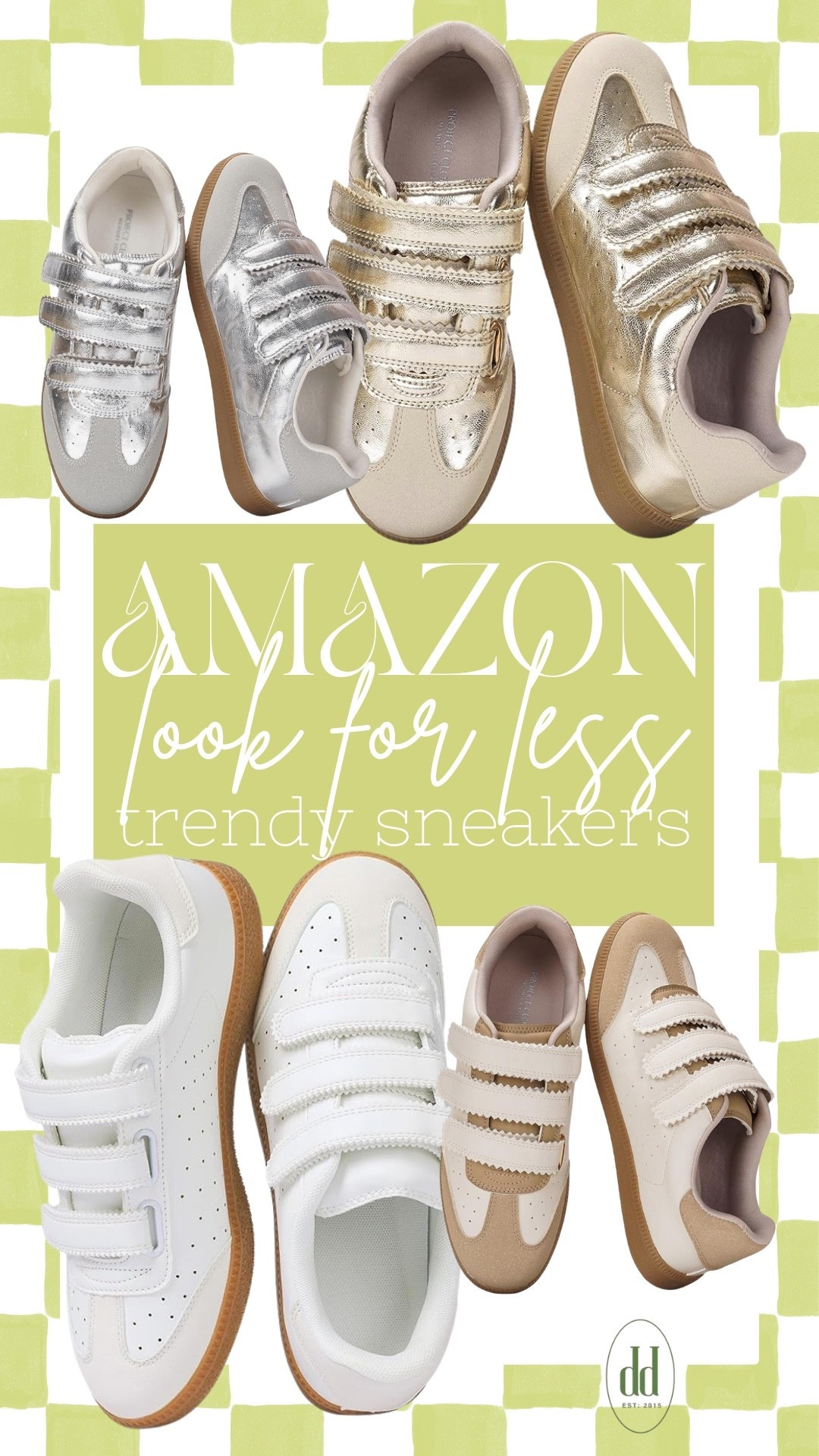 Look for less trendy sneakers on Amazon!!
I have the white pair and the gold pair. They fit great. 
Fit TTS. 

#LTKFindsUnder50 #LTKShoeCrush #LTKStyleTip