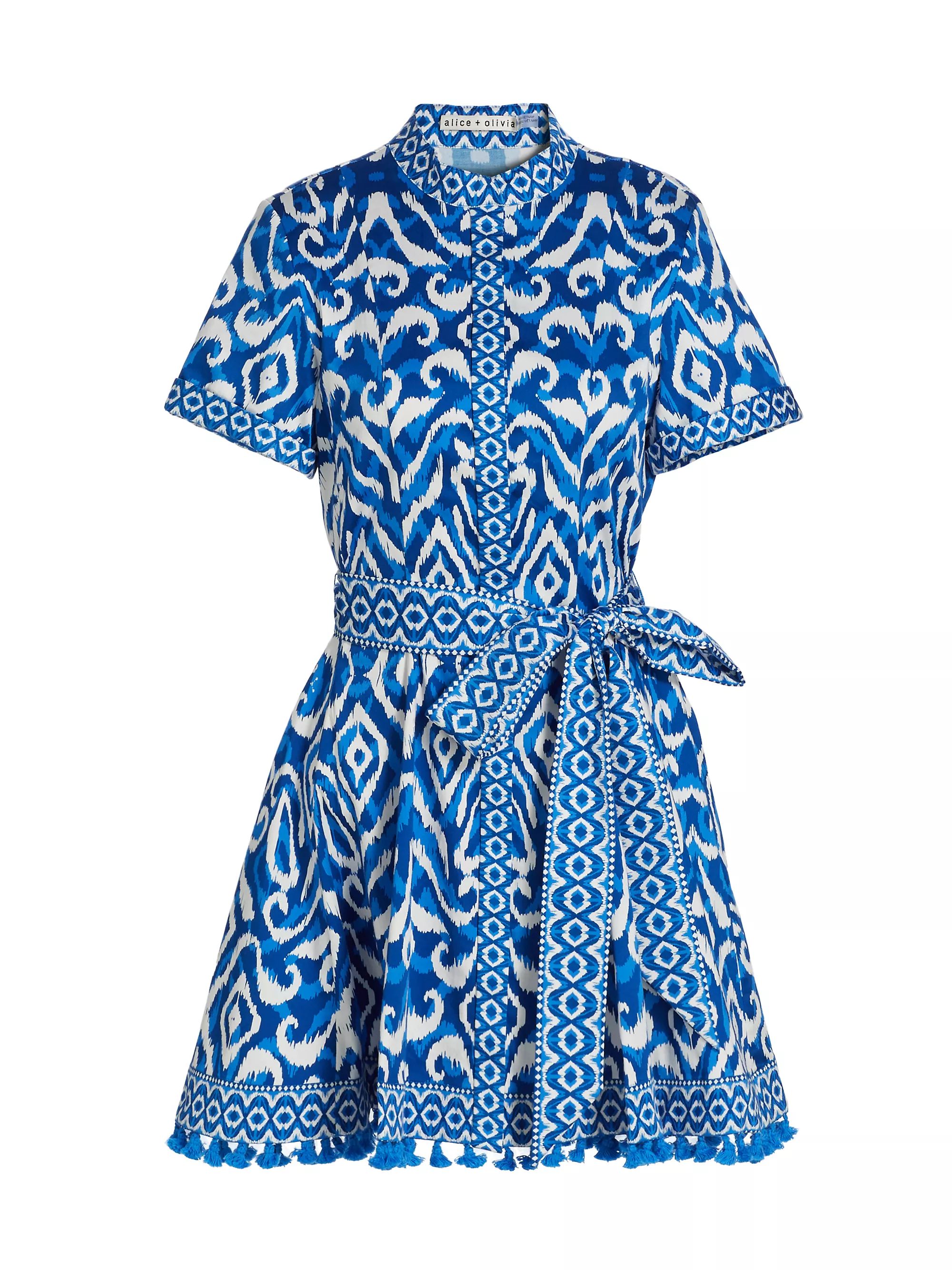 Lucy ikat-Inspired Cotton Shirtdress | Saks Fifth Avenue