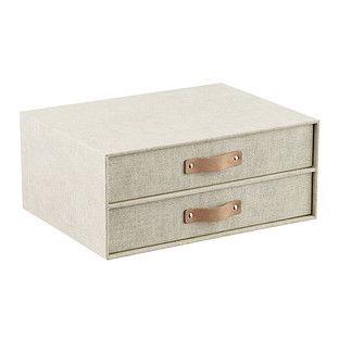 Bigso Linen Marten Paper Drawers | The Container Store