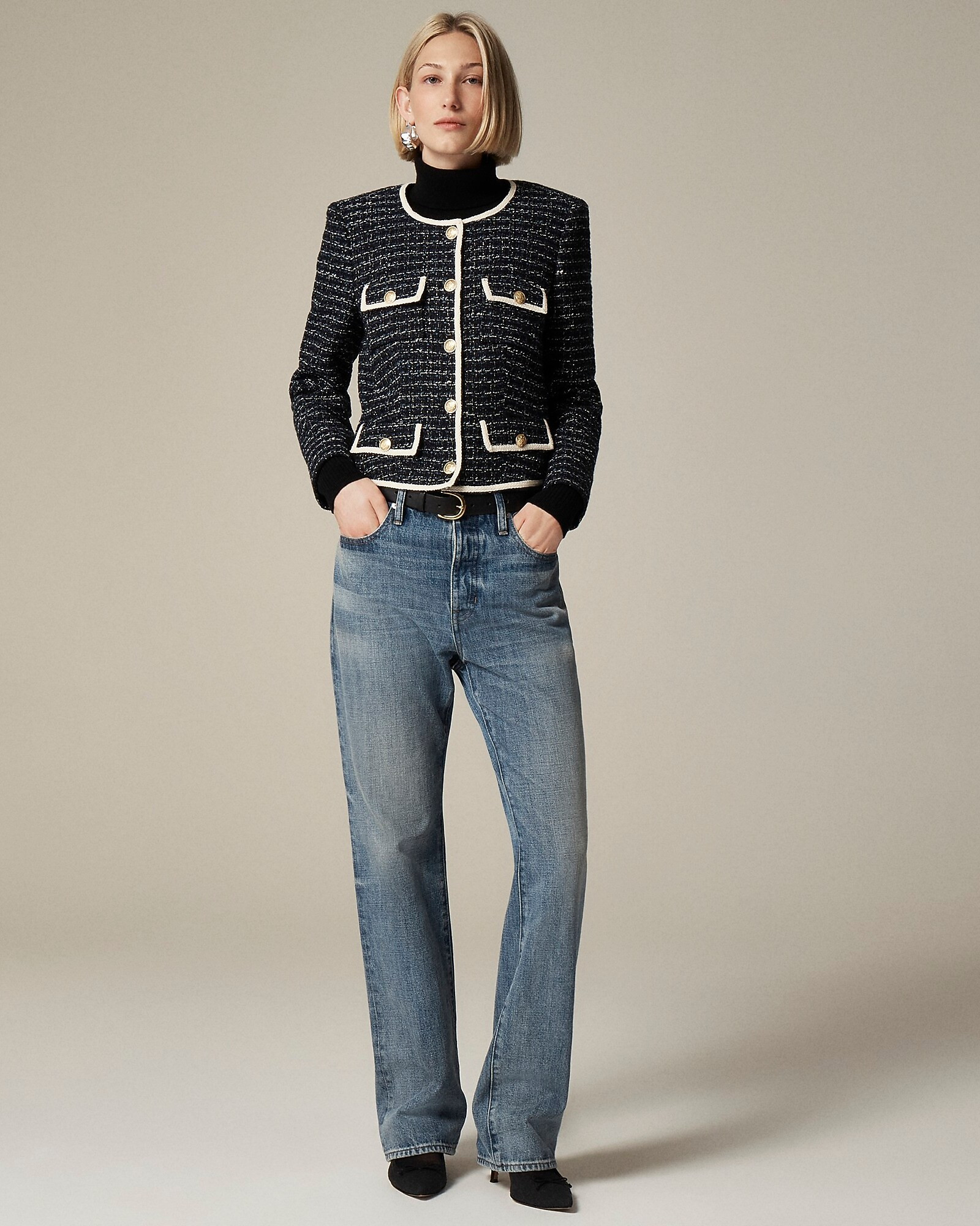 Isabelle lady jacket in Italian tweed | J. Crew US