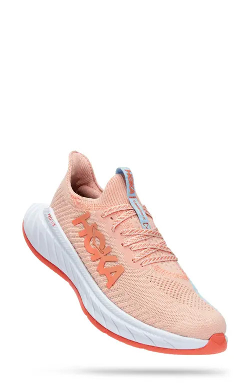 HOKA Carbon X 3 Running Shoe in Peach Parfait /Summer Song at Nordstrom, Size 9.5 | Nordstrom