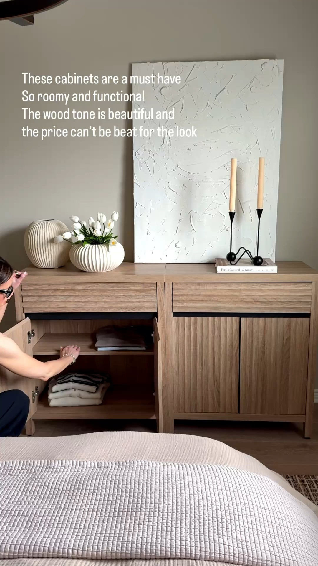 I can not stop talking about how good these cabinets are. The color and design are beautiful. They are so functional with the drawers and shelves. And the price is too good.

#LTKmomlife #LTKstorytime #LTKHome
