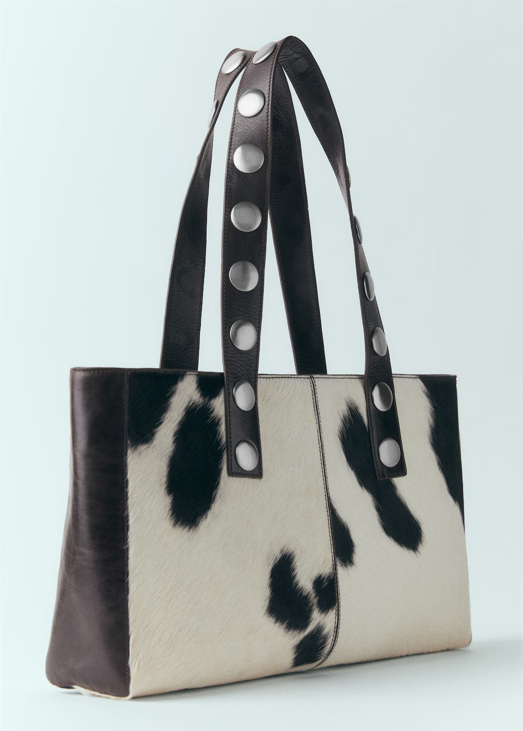 Studded leather handbag | MANGO (US)