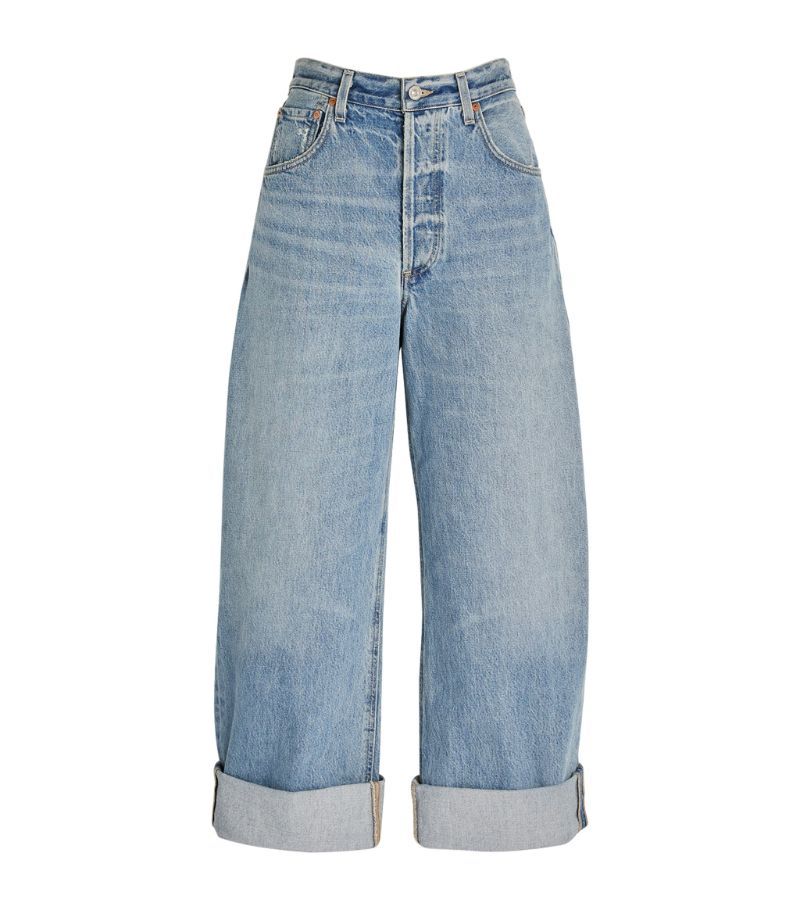 Citizens of Humanity Cropped Ayla Mid-Rise Baggy Jeans | Harrods