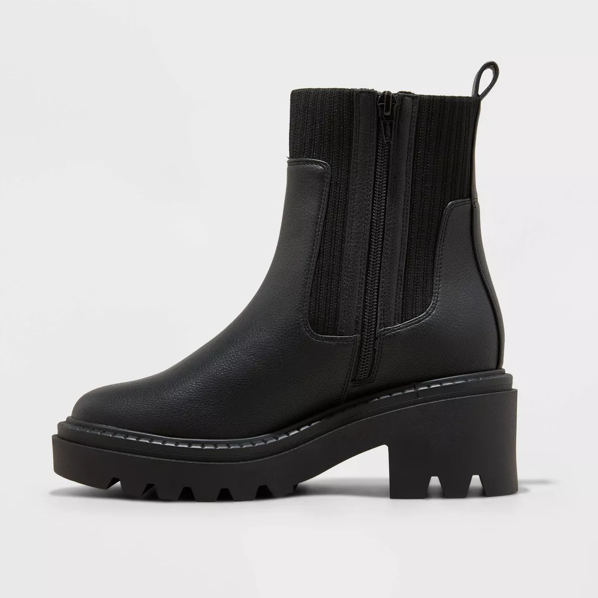 Women's Kyrie Chunky Heel Ankle Sock Boots with Memory Foam Insole - Universal Thread™ | Target