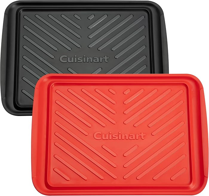Cuisinart Grilling Prep & Serve Trays, 17x10.5 inch BBQ Tray Safe for Food Handling, 2 Dishwasher... | Amazon (US)