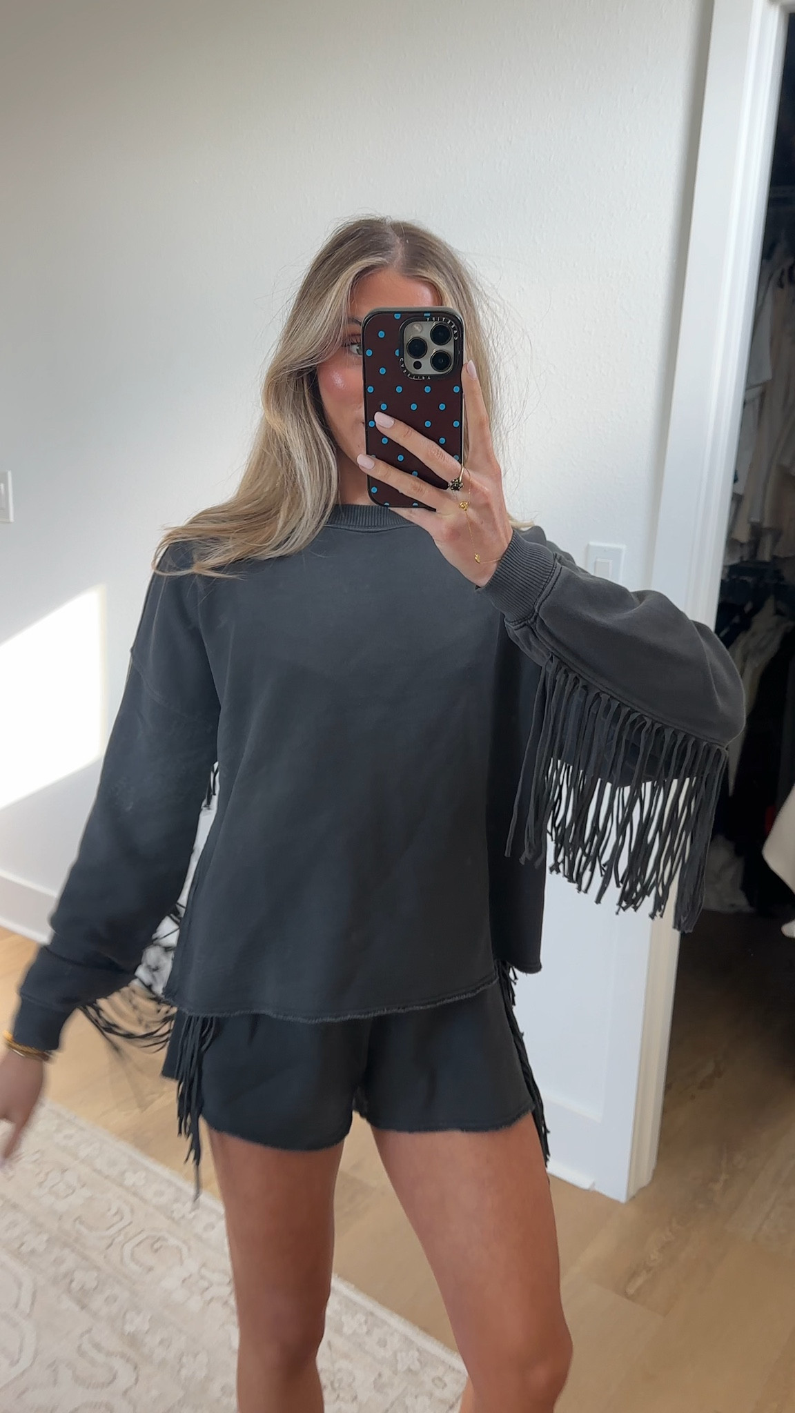 Never ordered something so fast @Aerie  Festival Fringe Crew Sweatshirt and the matching fringe shorts size XS  

#LTKootd #LTKSaleAlert #LTKSeasonal