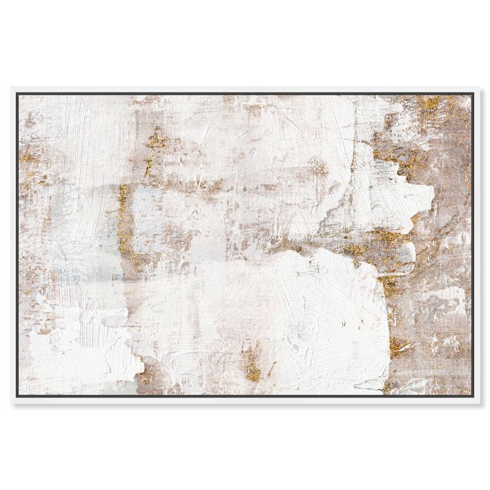 Earthy Metallic Framed Canvas Wall Art | West Elm (US)