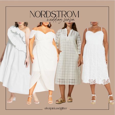 Plus size wedding white dresses at Nordstrom! 

#LTKplussize #LTKstyletip #LTKparties