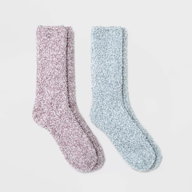 Women's Cozy Marled 2pk Crew Socks - Universal Thread™ 4-10 | Target