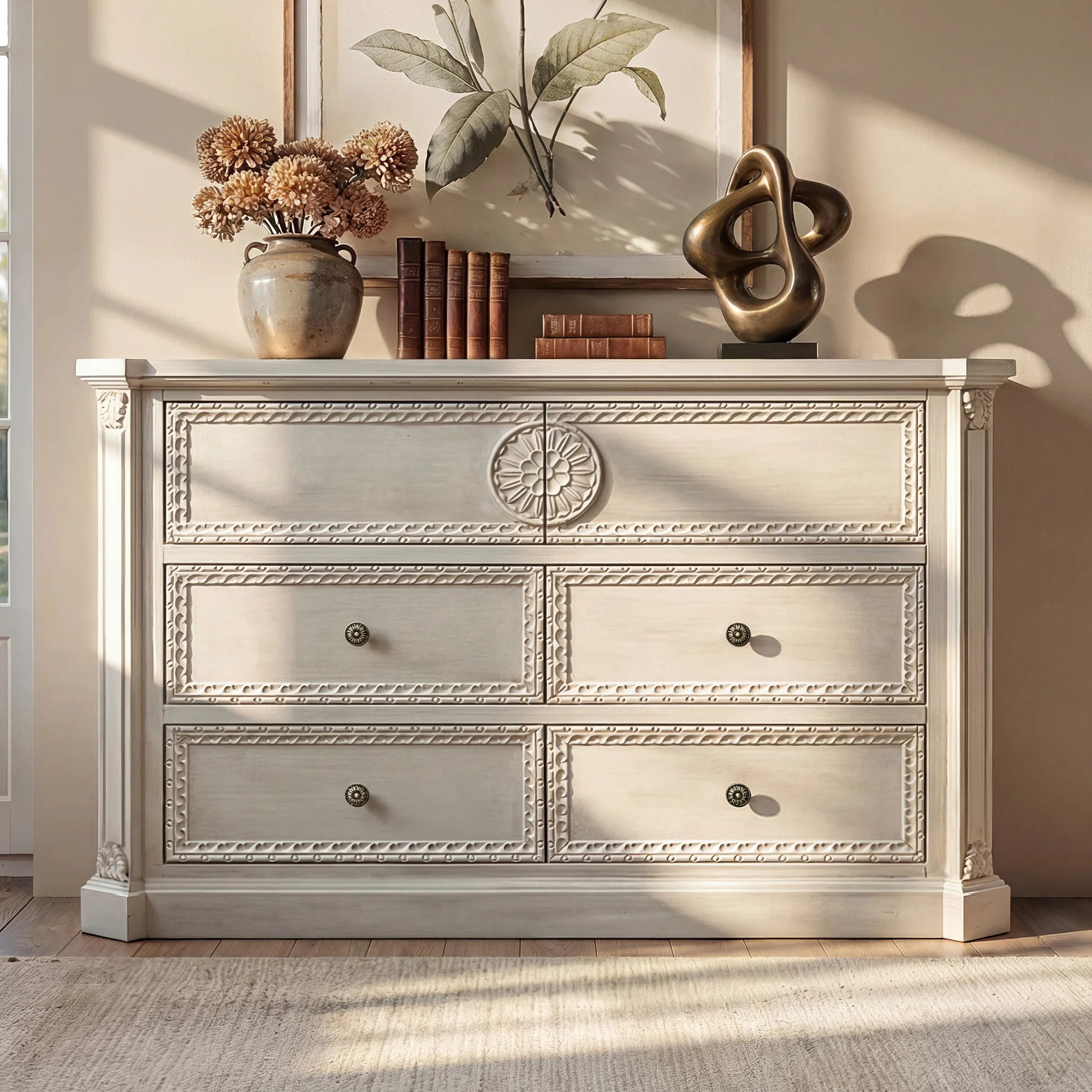 47'' W 100% Solid Wood 6-Drawer Double Dresser | Wayfair North America
